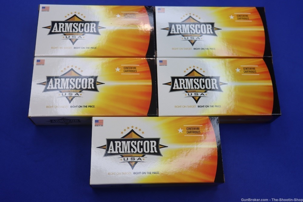ARMSCOR 500 S&W Pistol Ammunition 100RD AMMO LOT 300GR JHP 500S&W Brass NEW-img-0