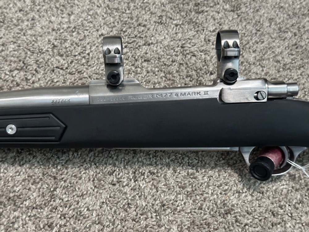 Ruger M77 Mark II 223 rem. Paddle zytel stock stainless 22” SS  rare-img-5