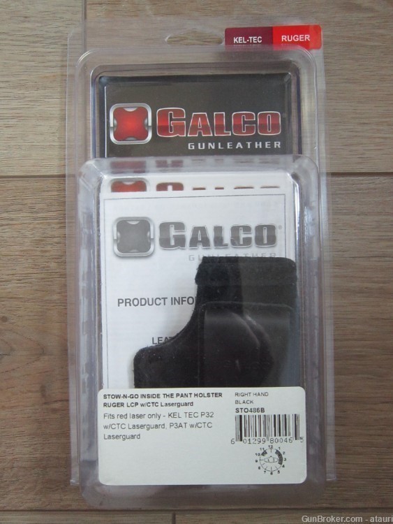 Galco Stow-N-Go RH IWB Holster Ruger LCP II Keltec P32 P3AT CTC Laserguard-img-0