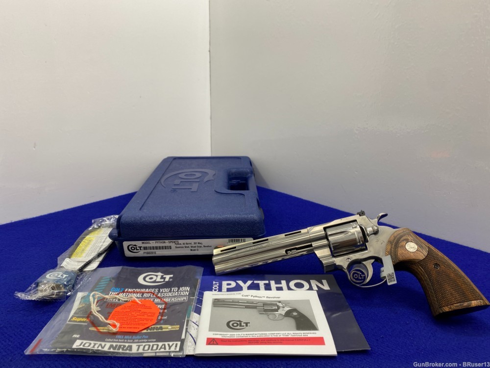 2019 Colt Python 357 Mag Stainless *EARLY NEW PYTHON LOW FOUR DIGIT SERIAL*-img-0