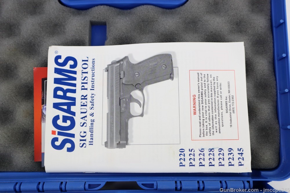 Rare Very Nice Sig Sauer p229 Elite 357 Sig Pistol W/ Original Box 3.9" BBL-img-4