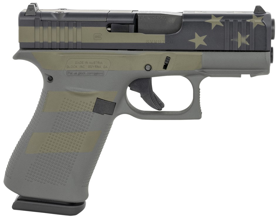 Glock G43X MOS 9mm 10+1 3.41 Steel Barrel/Slide Polymer Frame Optic Ready R-img-0