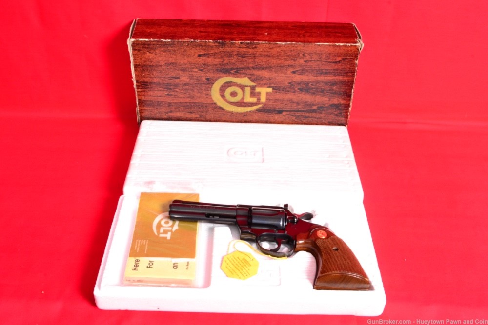 BEAUTIFUL COLT Diamondback .22 LR Revolver Original Box Snake PENNY NO RES-img-22