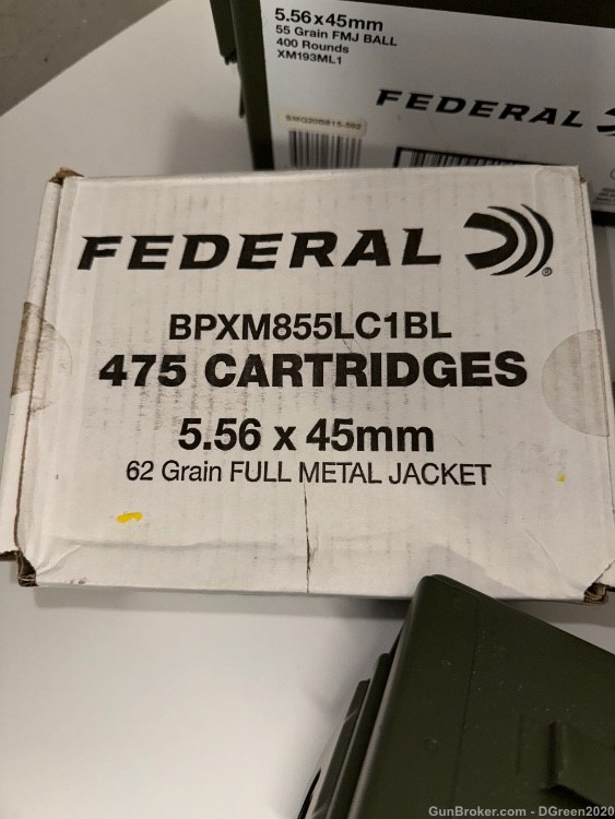 Federal 5.56 Ammo for Sale, 420 and 475 Quantities-img-1