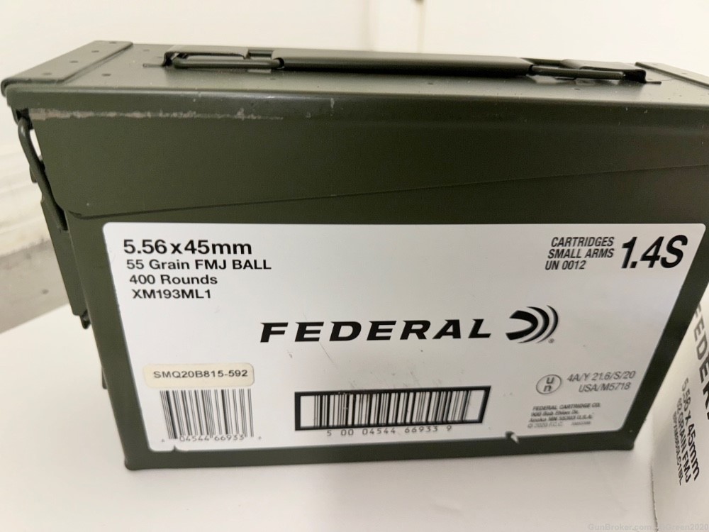 Federal 5.56 Ammo for Sale, 420 and 475 Quantities-img-0
