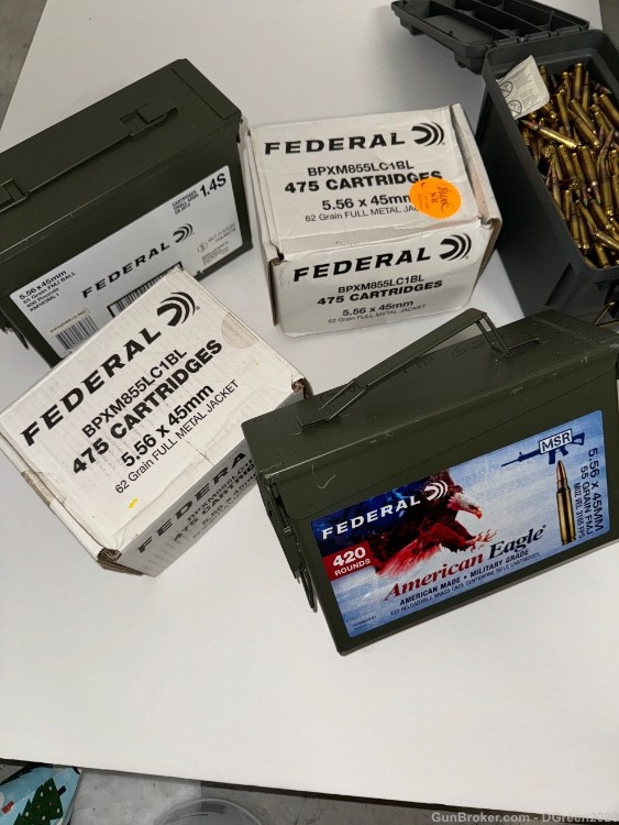 Federal 5.56 Ammo for Sale, 420 and 475 Quantities-img-3
