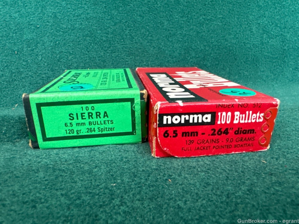 Bullets #30 Sierra & Norma 6.5 MM (2 boxes)-img-0
