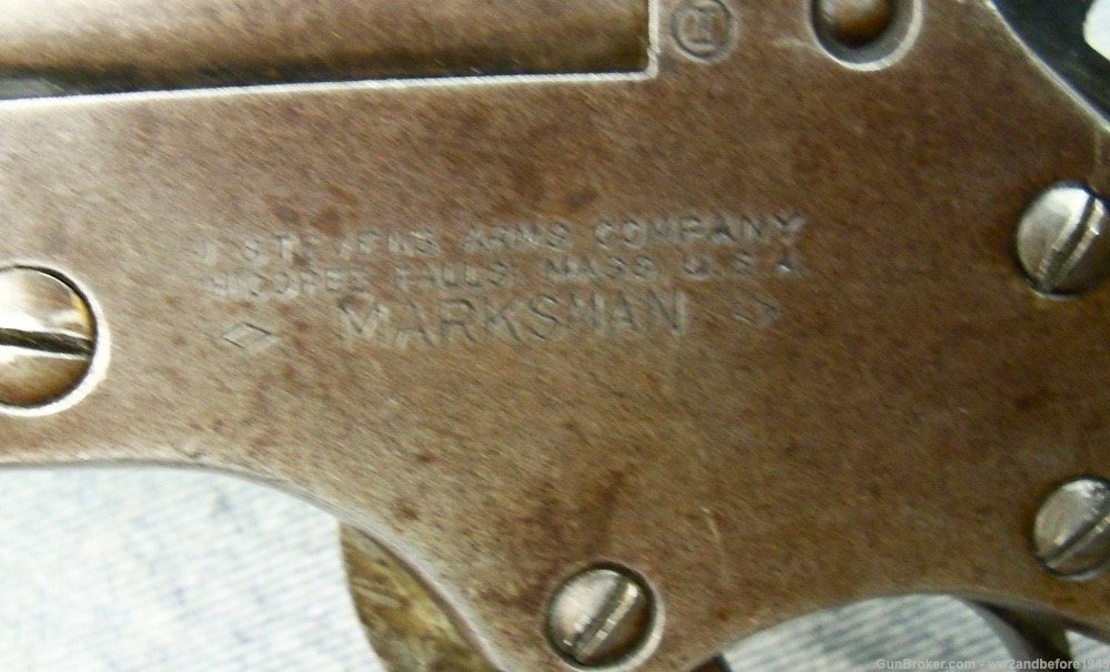J.P. STEVENS MARKSMAN .22LR  TAKEDOWN SINGLE SHOT LEVER RELEASE TIP BARREL -img-13