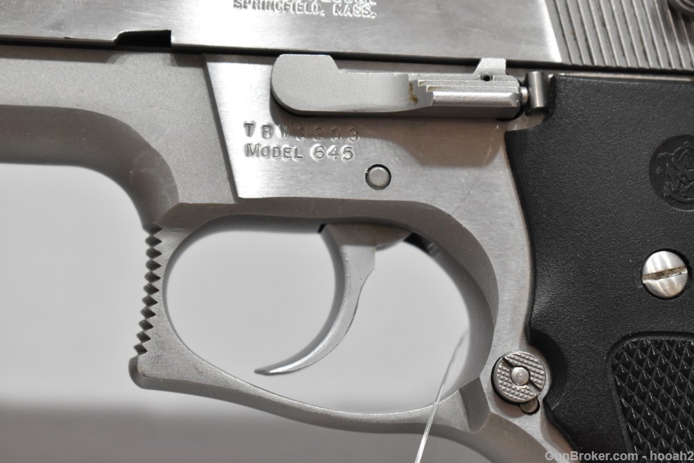 Smith & Wesson S&W 645 Semi Auto Stainless Pistol 45 ACP 1989 1990-img-7