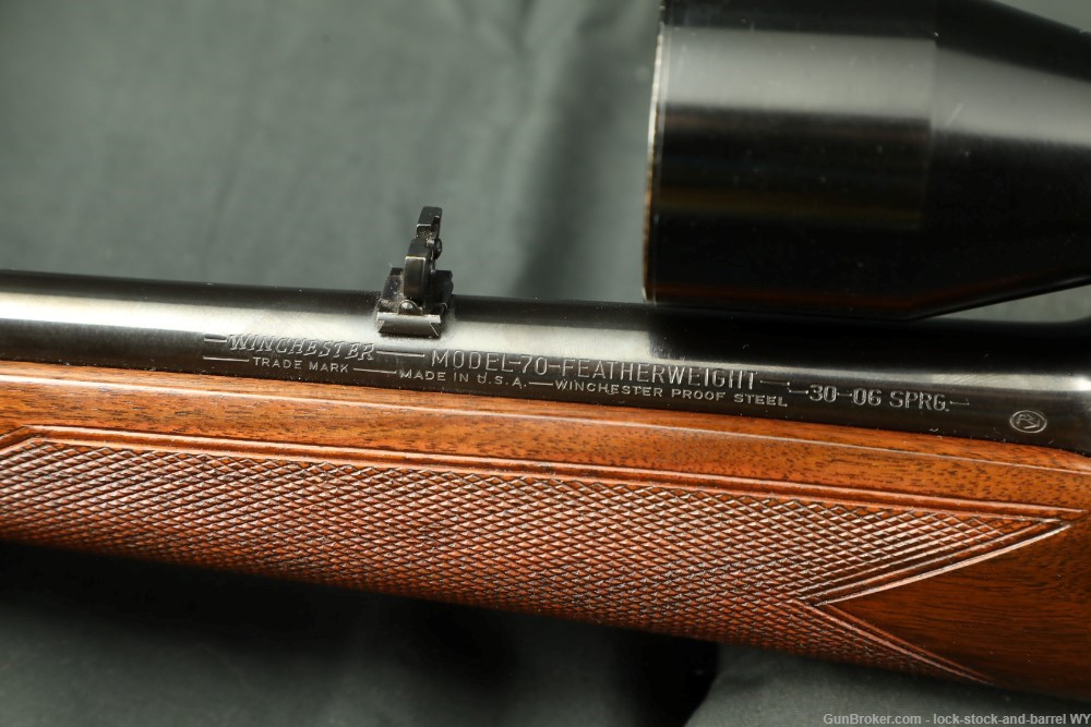 Pre-64 Winchester Model 70 Featherweight .30-06 Bolt Rifle, MFD 1955 C&R-img-33