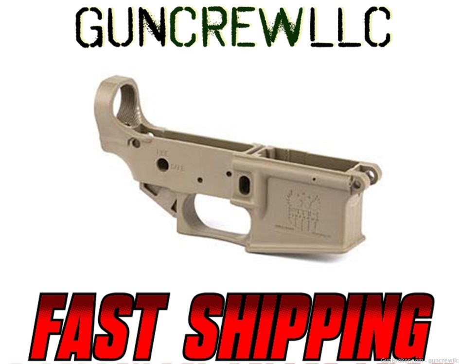 FMK AR15 Extreme Polymer AR-15 Stripped Lower FDE Ships FAST-img-0