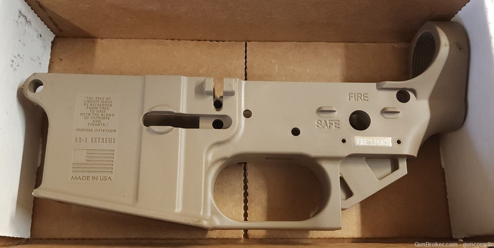 FMK AR15 Extreme Polymer AR-15 Stripped Lower FDE Ships FAST-img-1