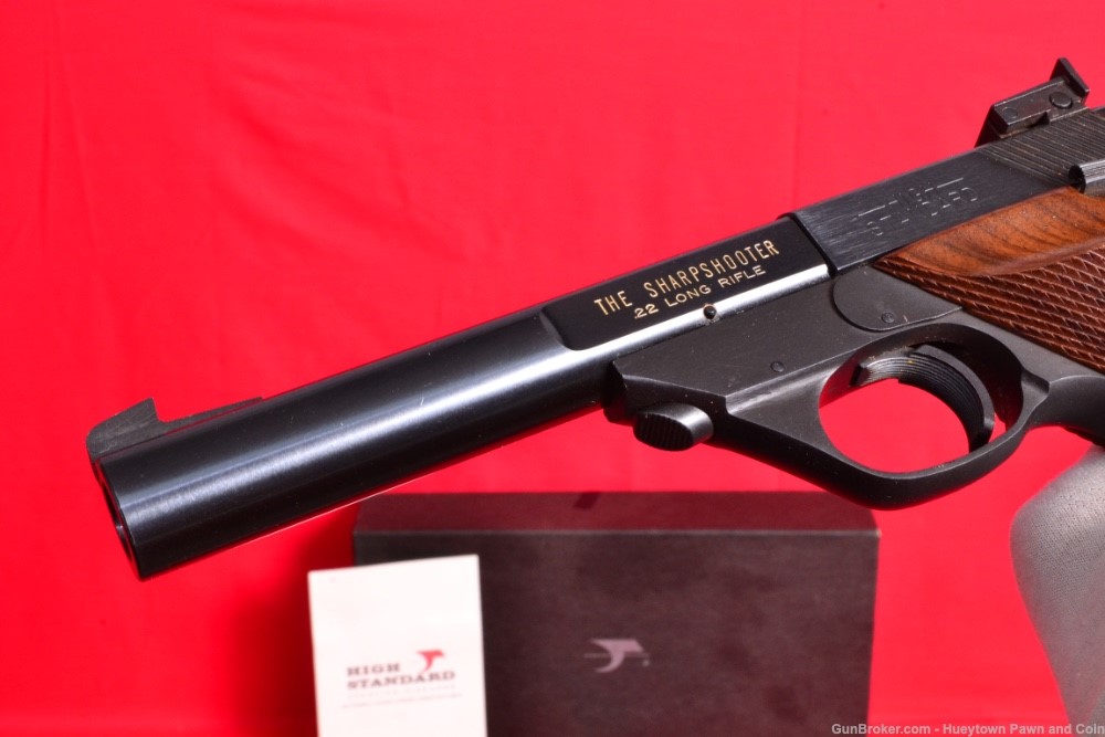 WOW High Standard Sharpshooter  .22 Original Box Manual PENNY NO RES     -img-4