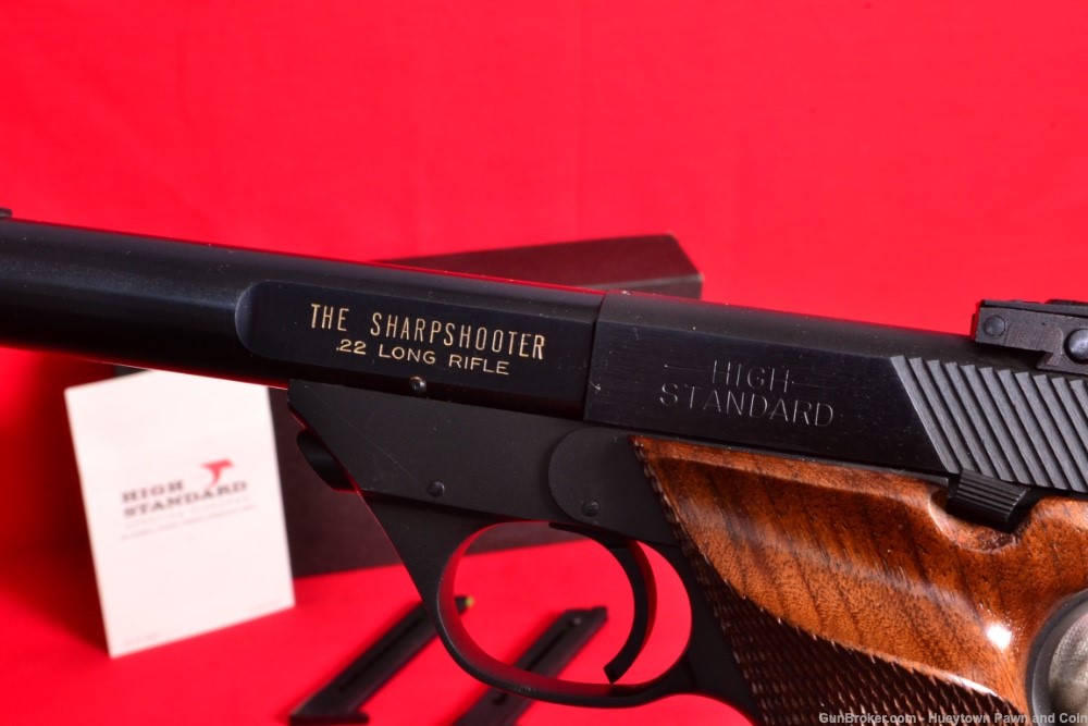 WOW High Standard Sharpshooter  .22 Original Box Manual PENNY NO RES     -img-15