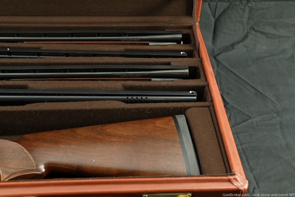 RARE Browning Citori Full Skeet Set 4x28” Barrel sets in Case O/U Shotgun -img-49