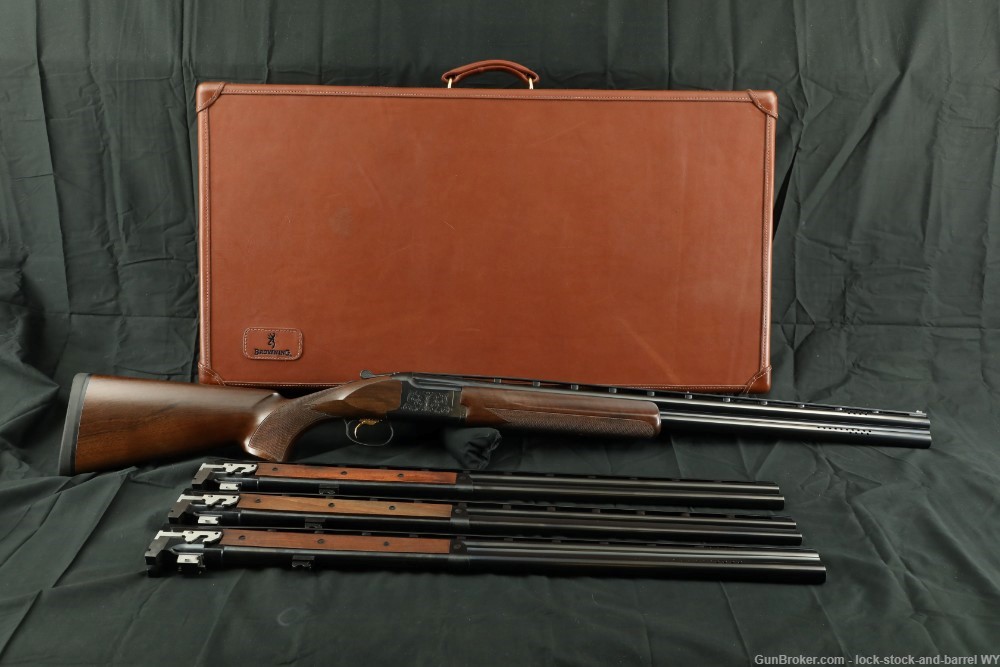 RARE Browning Citori Full Skeet Set 4x28” Barrel sets in Case O/U Shotgun -img-2