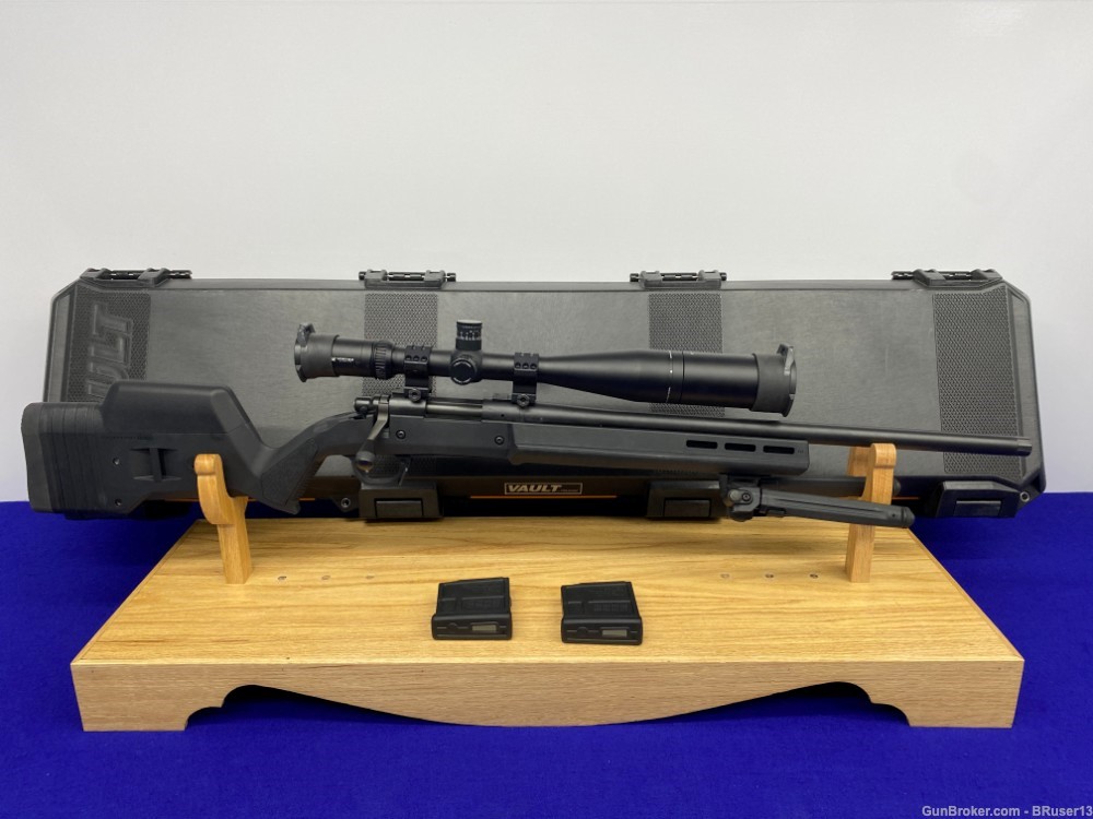 Remington 700 Magpul 6.5 CM Black 22" *MOUNTED VORTEX VIPER 6-24x50 SCOPE*-img-0