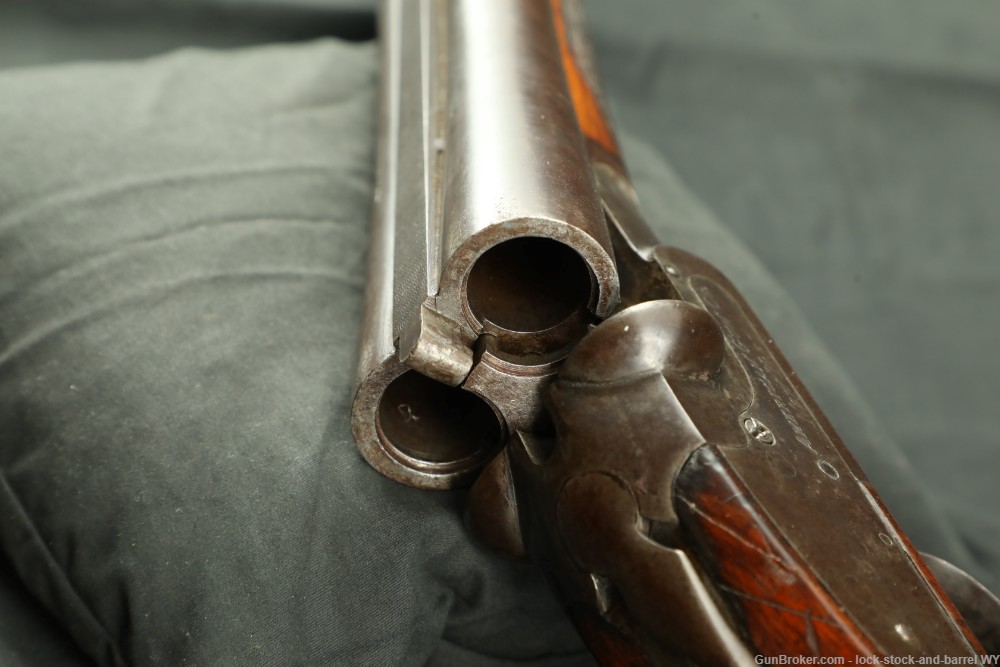 Damascus American Gun Co. Knickerbocker 12GA Side By Side Shotgun C&R-img-24