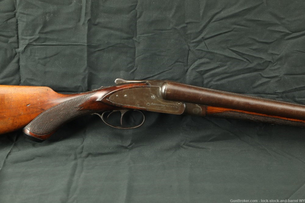 Damascus American Gun Co. Knickerbocker 12GA Side By Side Shotgun C&R-img-4