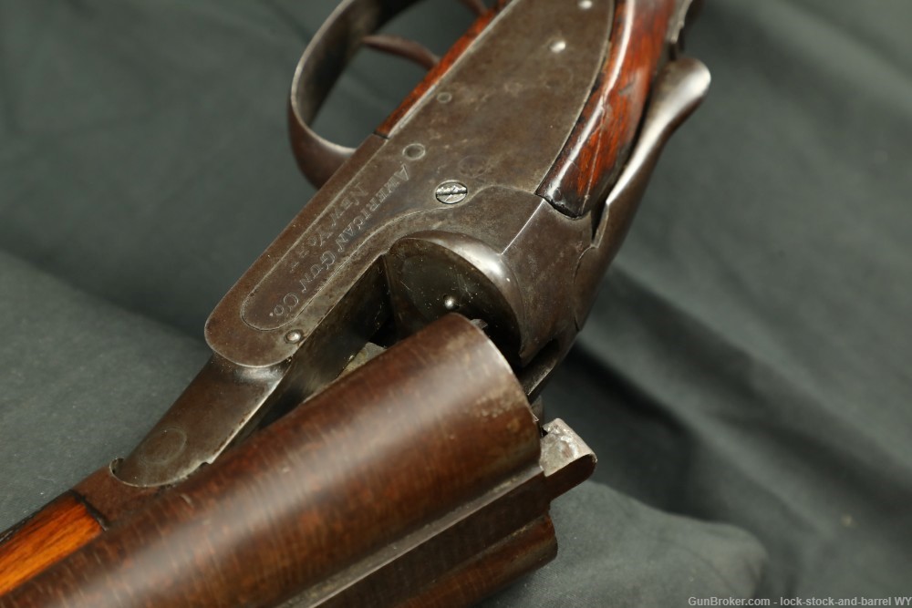 Damascus American Gun Co. Knickerbocker 12GA Side By Side Shotgun C&R-img-25