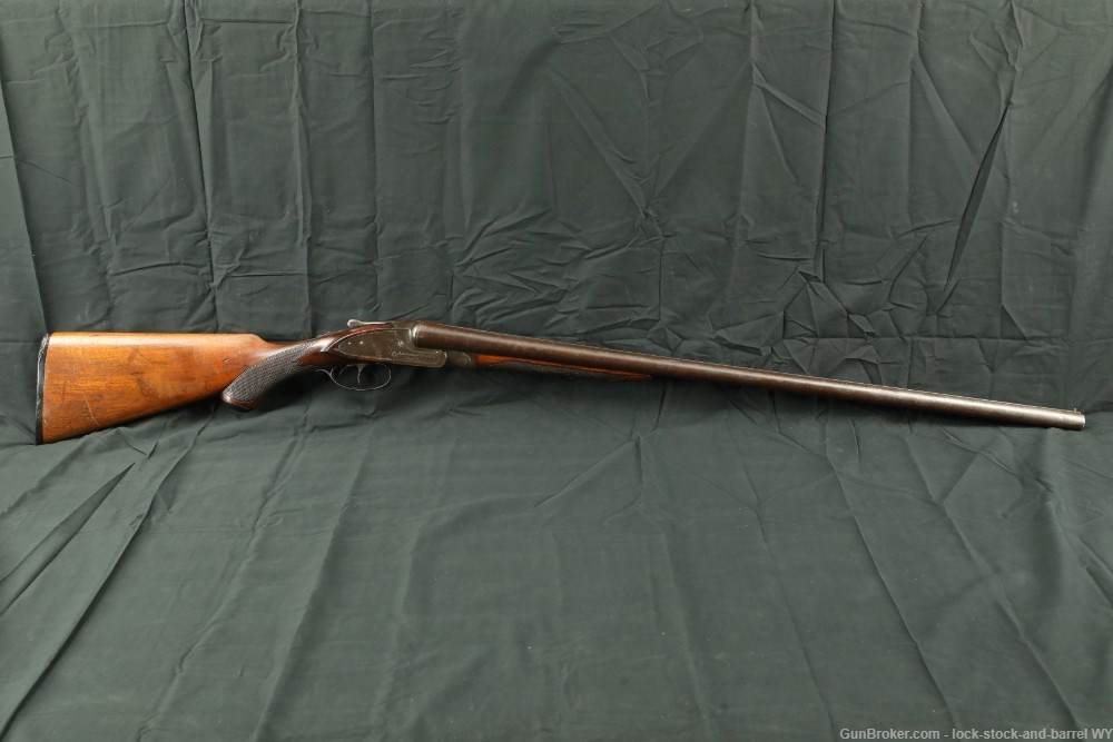 Damascus American Gun Co. Knickerbocker 12GA Side By Side Shotgun C&R-img-2