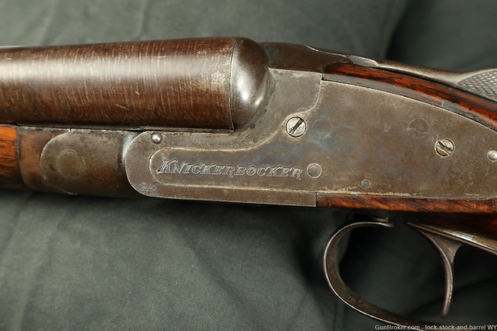Damascus American Gun Co. Knickerbocker 12GA Side By Side Shotgun C&R-img-29