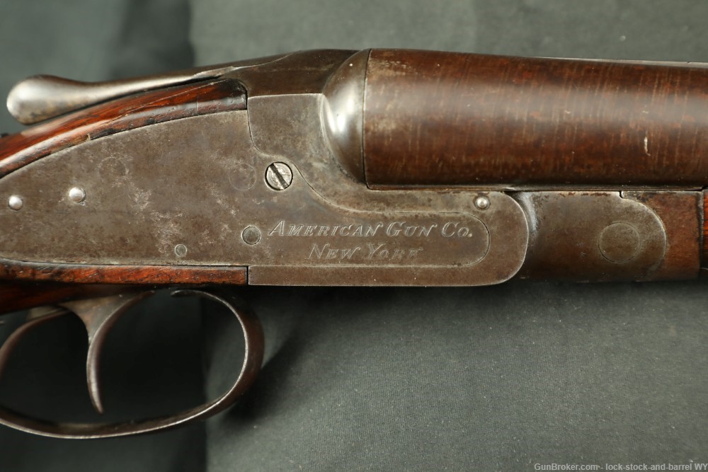 Damascus American Gun Co. Knickerbocker 12GA Side By Side Shotgun C&R-img-26