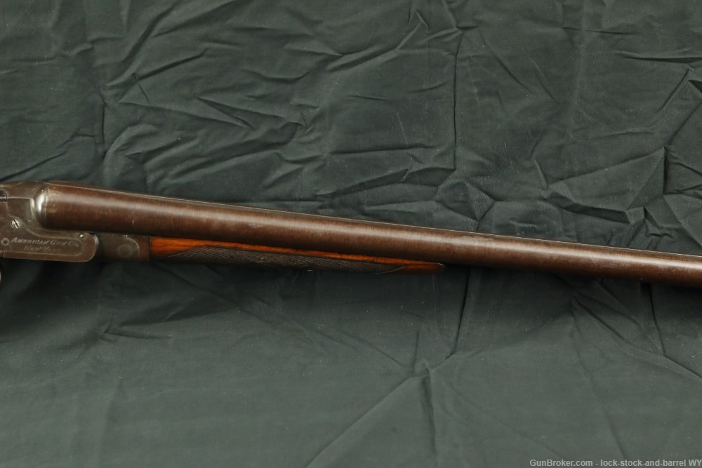Damascus American Gun Co. Knickerbocker 12GA Side By Side Shotgun C&R-img-5