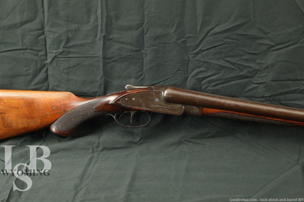 Damascus American Gun Co. Knickerbocker 12GA Side By Side Shotgun C&R-img-0