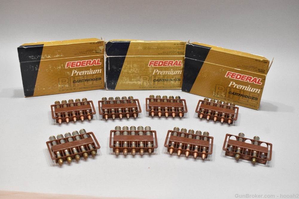 3 Boxes 97 Rds 416 Rigby Ammunition Federal Cases Unknown Bullets RELOADS?-img-0