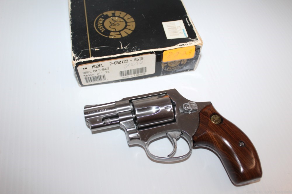 Taurus Model 85 CH .38 Special 5-Shot Revolver 2" SS Barrel M85 + Orig Box -img-9