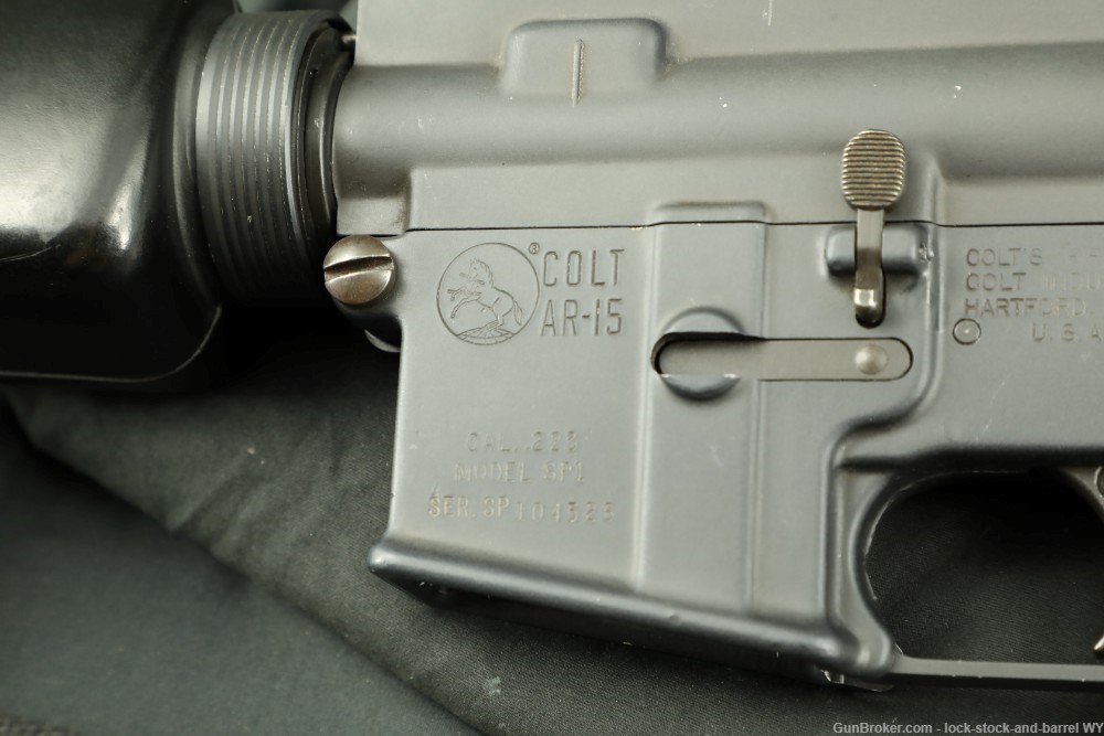 PreBan Vintage Colt AR-15 SP1 SP-1 .223 20” Semi Auto Rifle MFD 1967 C&R-img-26