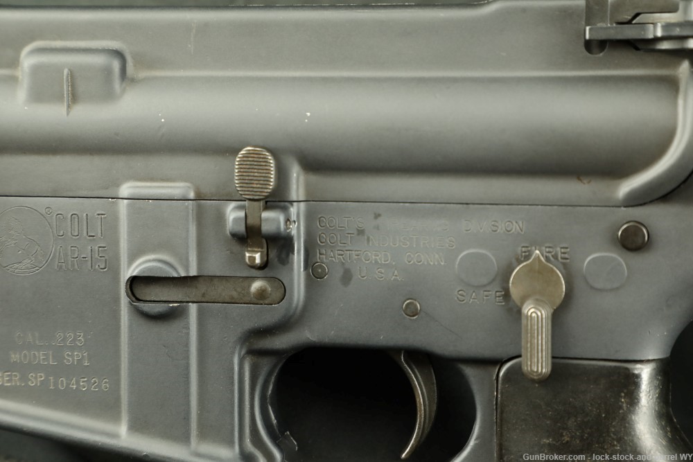 PreBan Vintage Colt AR-15 SP1 SP-1 .223 20” Semi Auto Rifle MFD 1967 C&R-img-27