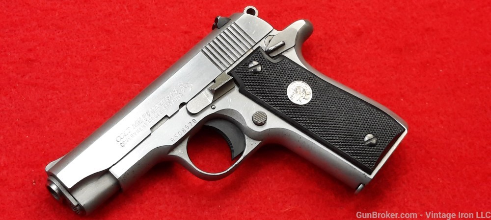 Colt Government model .380 stainless steel 1989 production NR-img-0
