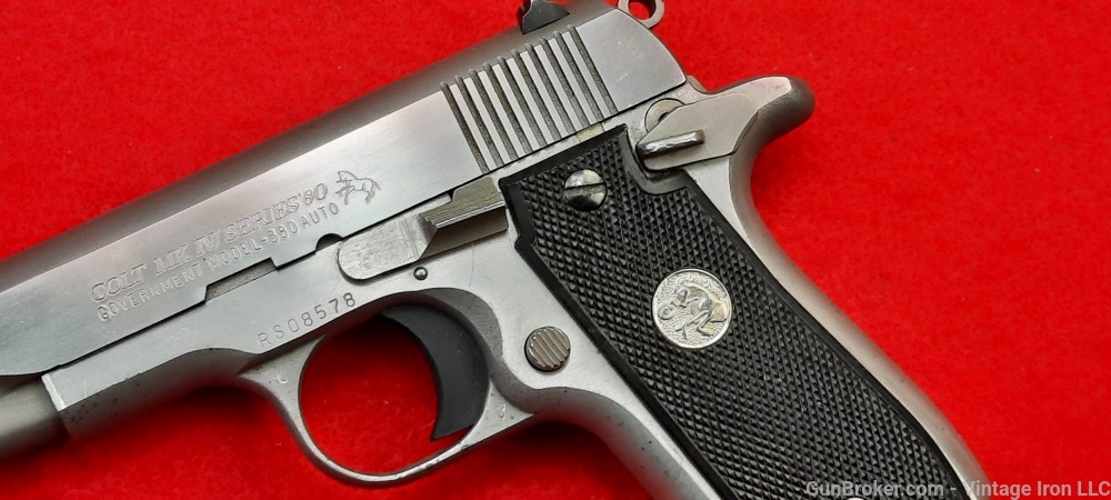Colt Government model .380 stainless steel 1989 production NR-img-5