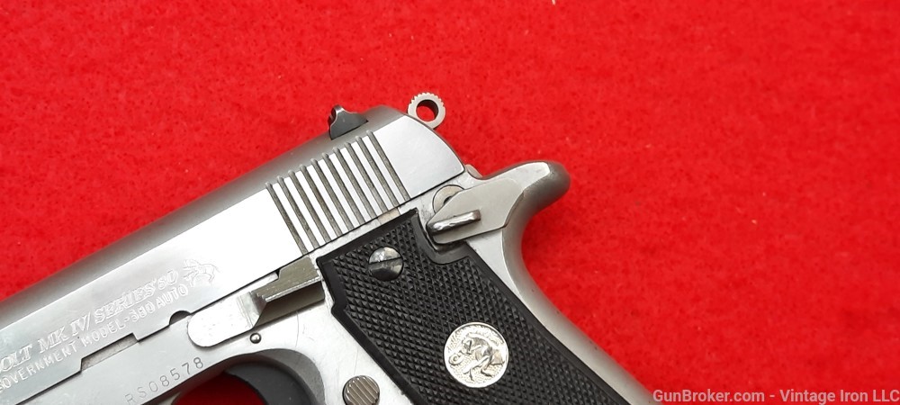 Colt Government model .380 stainless steel 1989 production NR-img-4