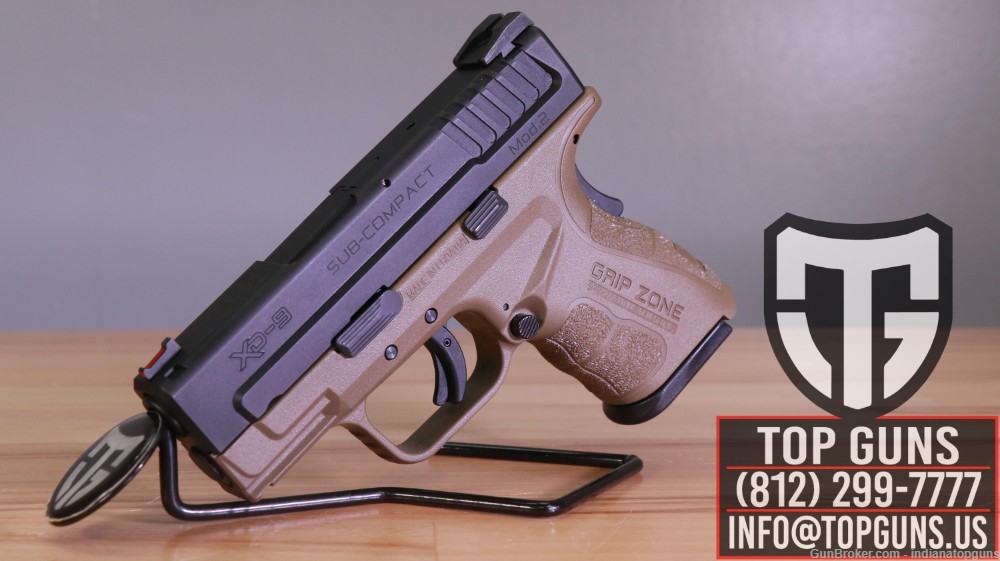 Springfield XD MOD.2 9mm Subcompact 3" 13+1 Rounds Like New-img-0