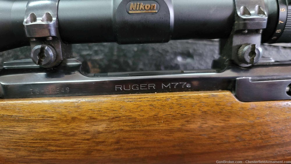 Ruger Model M77 300 Win Mag 1981 Rear Tang Safety Rifle Nikon Monarch Scope-img-22
