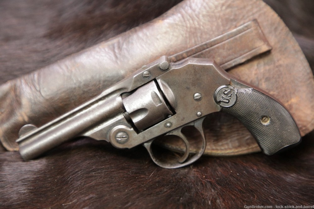 Iver Johnson U.S. Revolver Co. .32 S&W Hammerless 3” DAO Revolver 1913 C&R-img-3