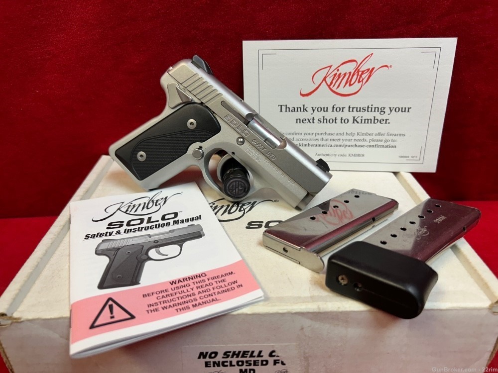 Kimber Solo Carry, Stainless, 9mm, 3 Mags, Box/Manual-img-15