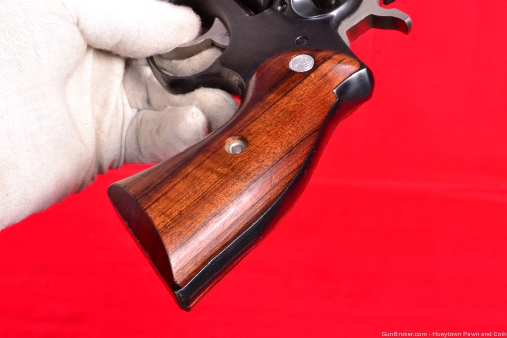 NICE Ruger Redhawk .44 Magnum Revolver Blue Steel Wood Grips PENNY NO RES-img-8