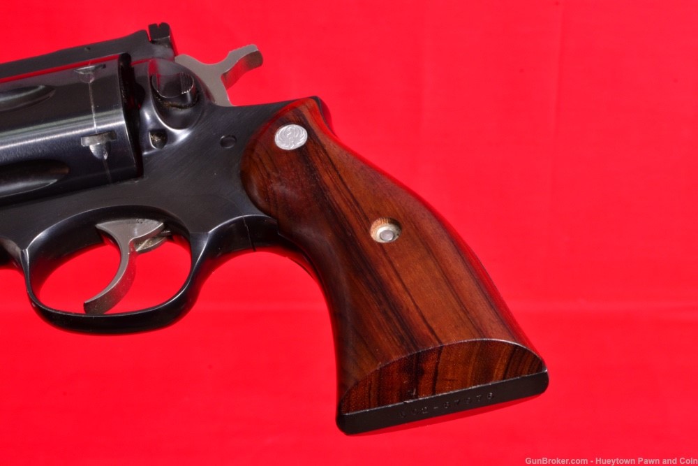 NICE Ruger Redhawk .44 Magnum Revolver Blue Steel Wood Grips PENNY NO RES-img-7