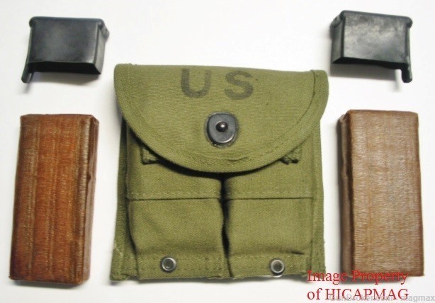 2 USGI M1 Carbine 15Rd  Magazine with USGI Pouch and Mag covers NOS Pre Ban-img-0