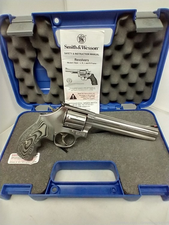 Smith & Wesson Model 686 Plus 357Mag 7" Stainless 7-Shot Revolver USED-img-0