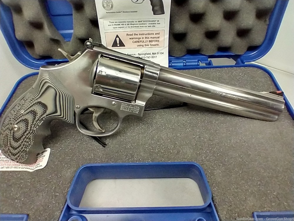Smith & Wesson Model 686 Plus 357Mag 7" Stainless 7-Shot Revolver USED-img-1