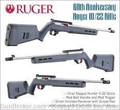 Ruger 31260 10-22 60th Anniversary Collector's 22 LR 10+1 18.50" SS-Gray-img-2