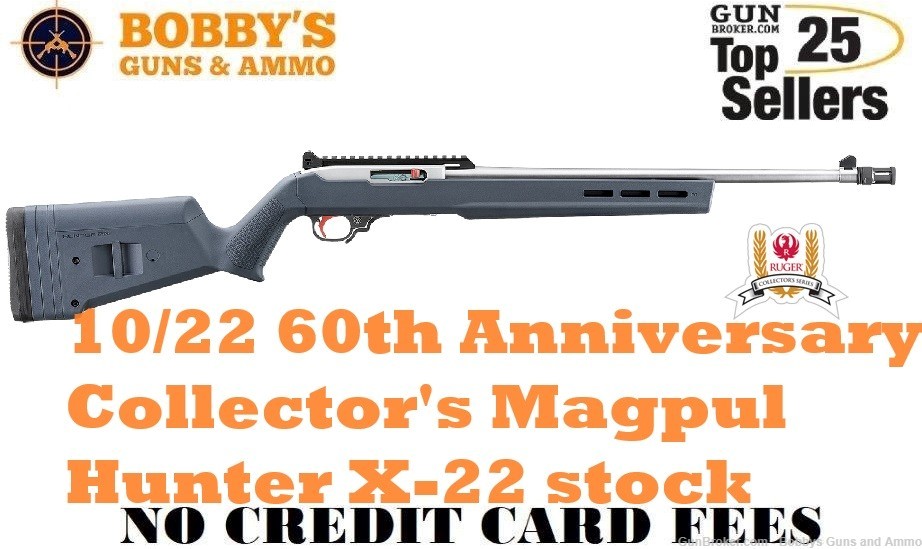 Ruger 31260 10-22 60th Anniversary Collector's 22 LR 10+1 18.50" SS-Gray-img-0