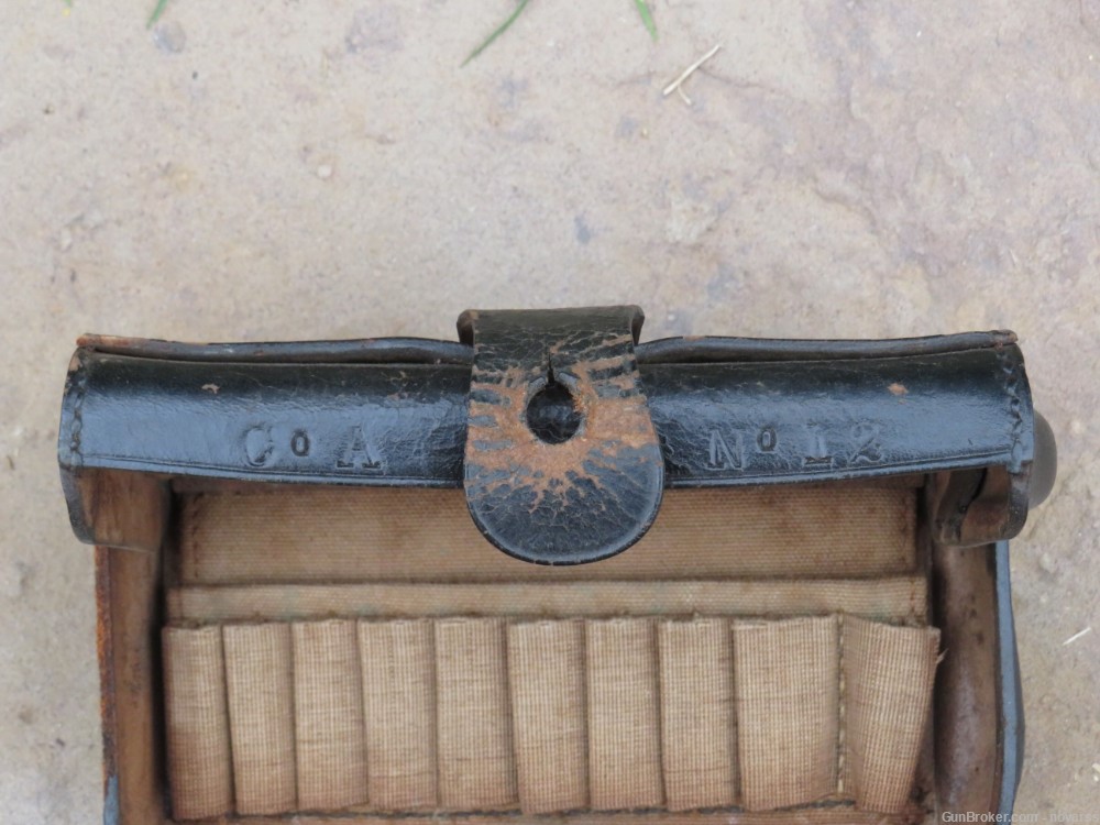 Indian Wars US M1874 McKeever Cadet Pattern Cartridge Box Watervliet Arsena-img-5