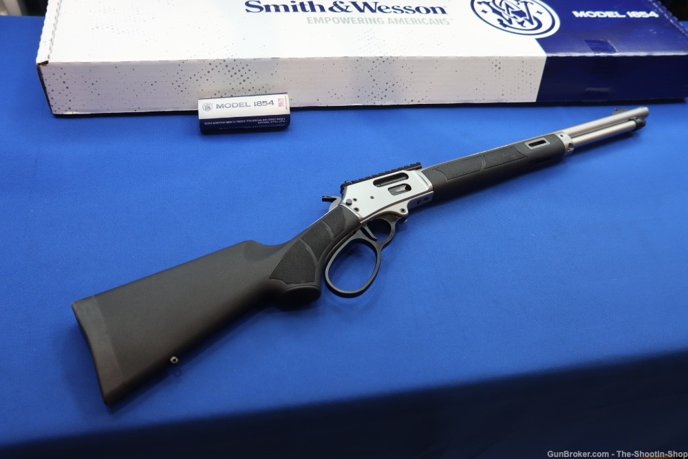 Smith & Wesson S&W Model 1854 Lever Action Rifle 44MAG 19" Threaded SS 44 M-img-0
