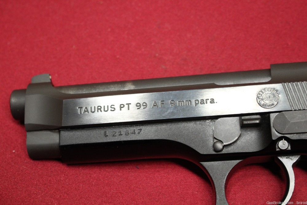 Taurus PT 99 AF 9mm Pistol - Like Beretta - Adj Rear Sight - SA/DA - 1992-img-18